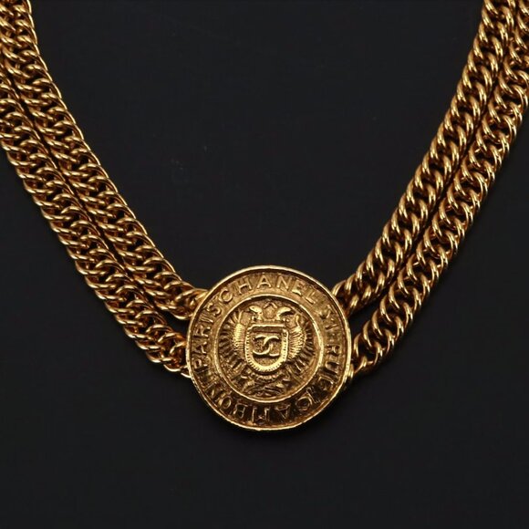 Chanel Vintage 31 Rue Cambon Medallion Choker Necklace - Picture 1 of 7